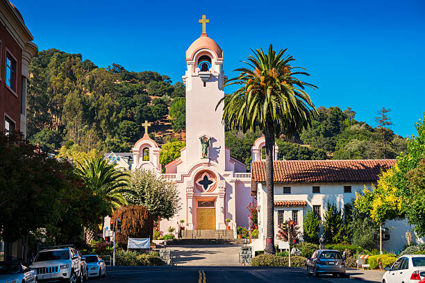 Photo of Mission San Rafael Arcangel, one of the most recognizable landmarks in San Rafael, California, USA.